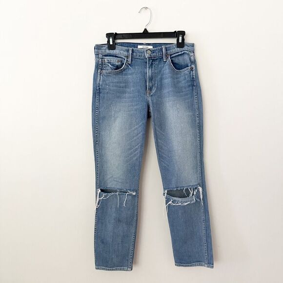 GRLFRND Revolve Naomi High Rise Jeans 29 Petite Cropped Destroyed Blogger Fave - Picture 2 of 12